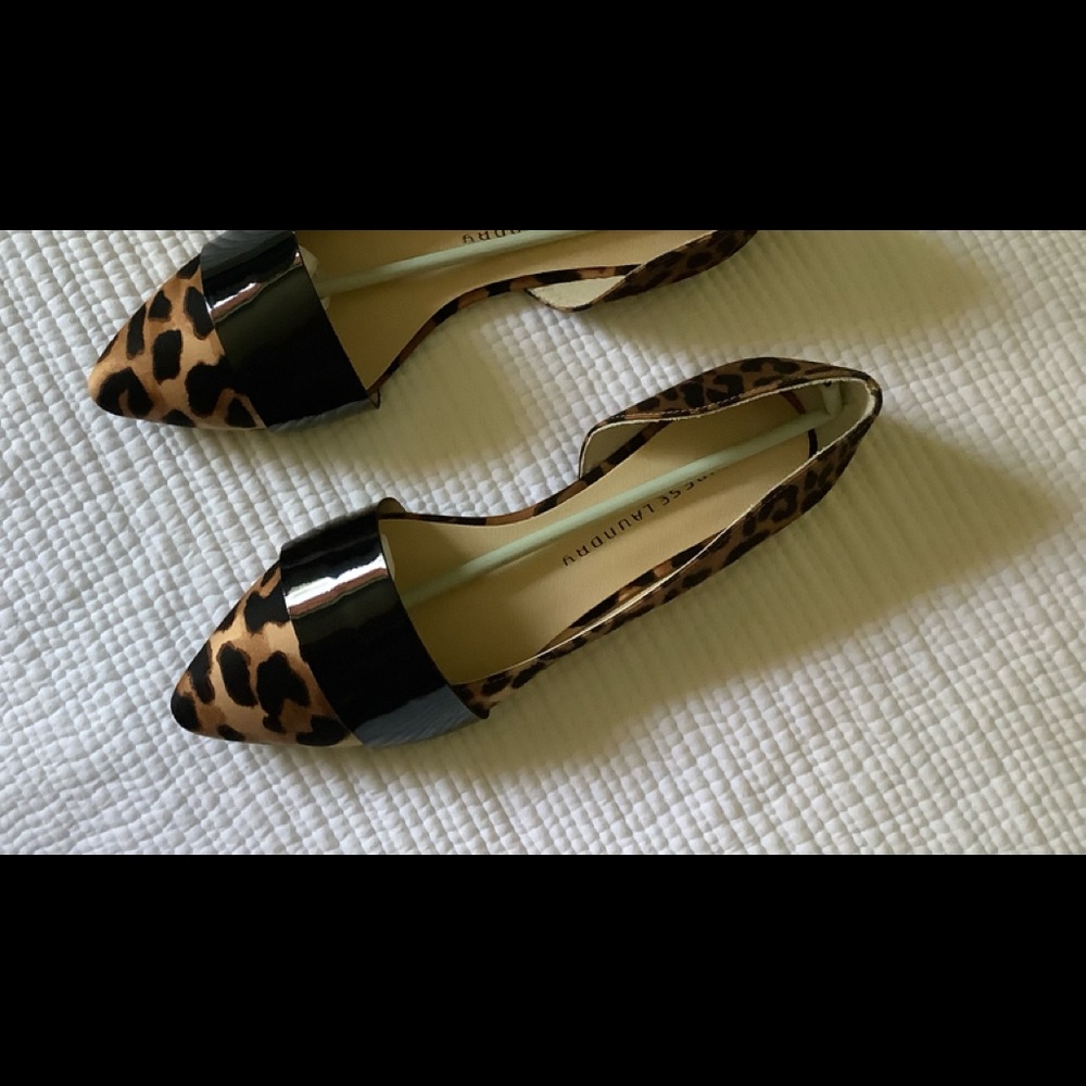 Chinese Laundry leopard flats; size 9.5; never worn